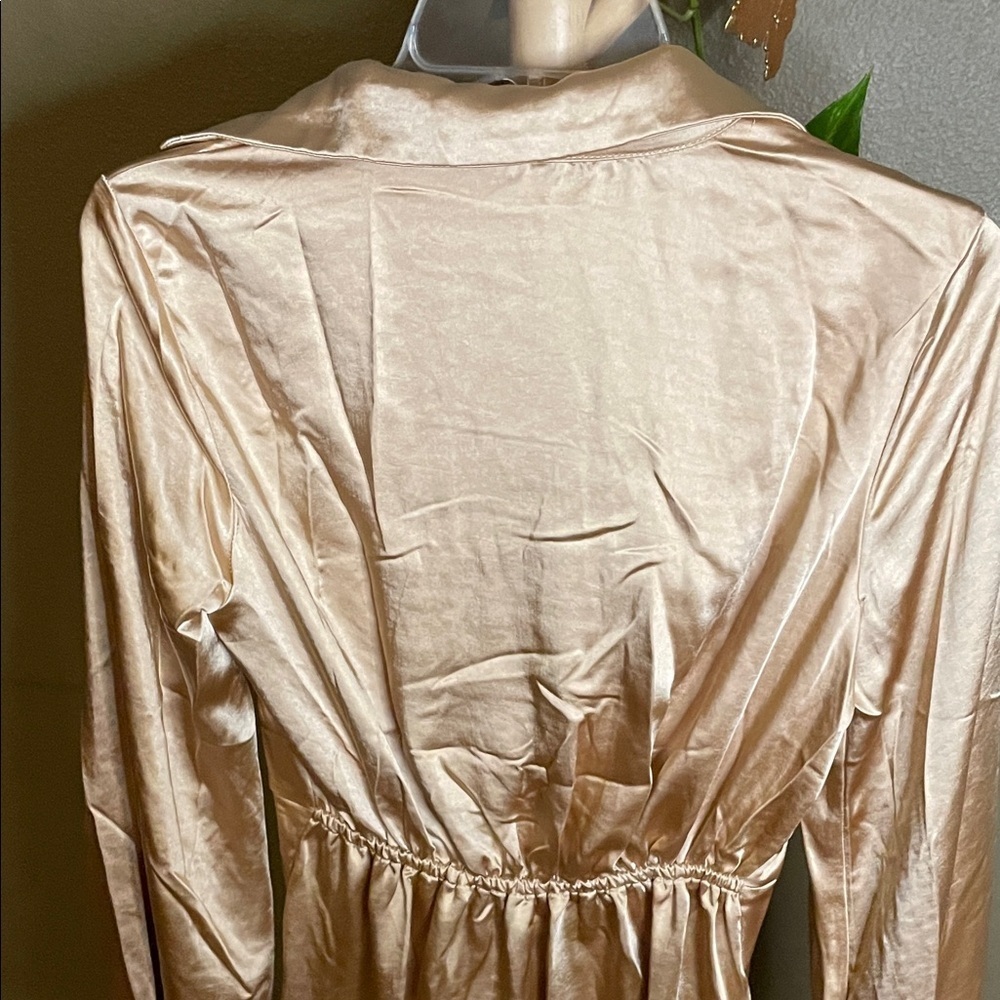 By Together Satin dress in Champagne - Picture 7 of 7